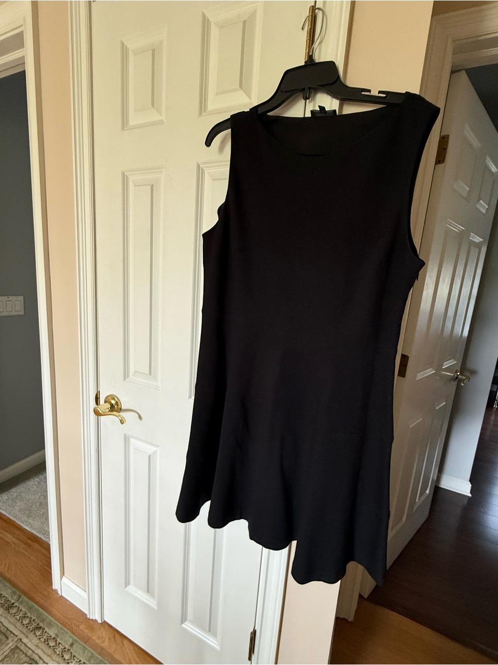 Lord & Taylor Black Crewneck Dress